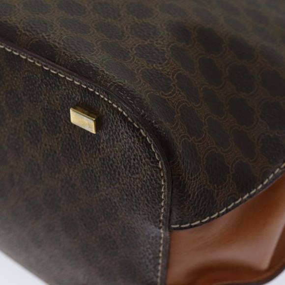 CELINE Macadam Canvas Hand Bag PVC Brown Auth 71532 - Picture 16 of 16